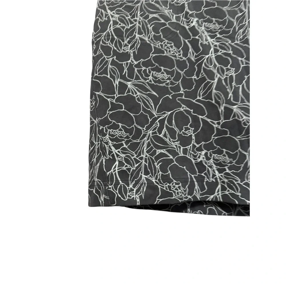 Duluth Trading Co Skort Womens Large Grey Excellent Floral Cotton Spandex Active